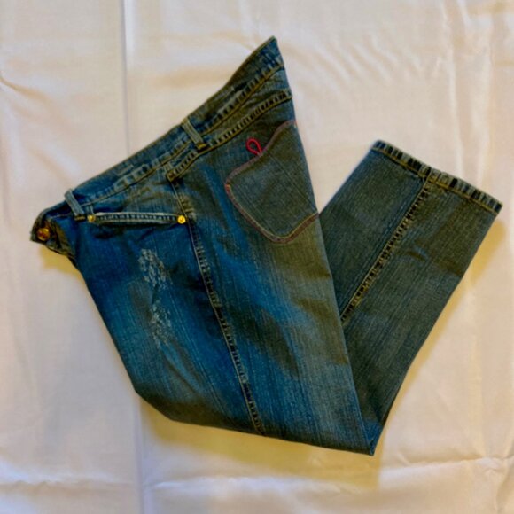 Apple Bottoms Blue Jeans with Pink Accent - Picture 7 of 11